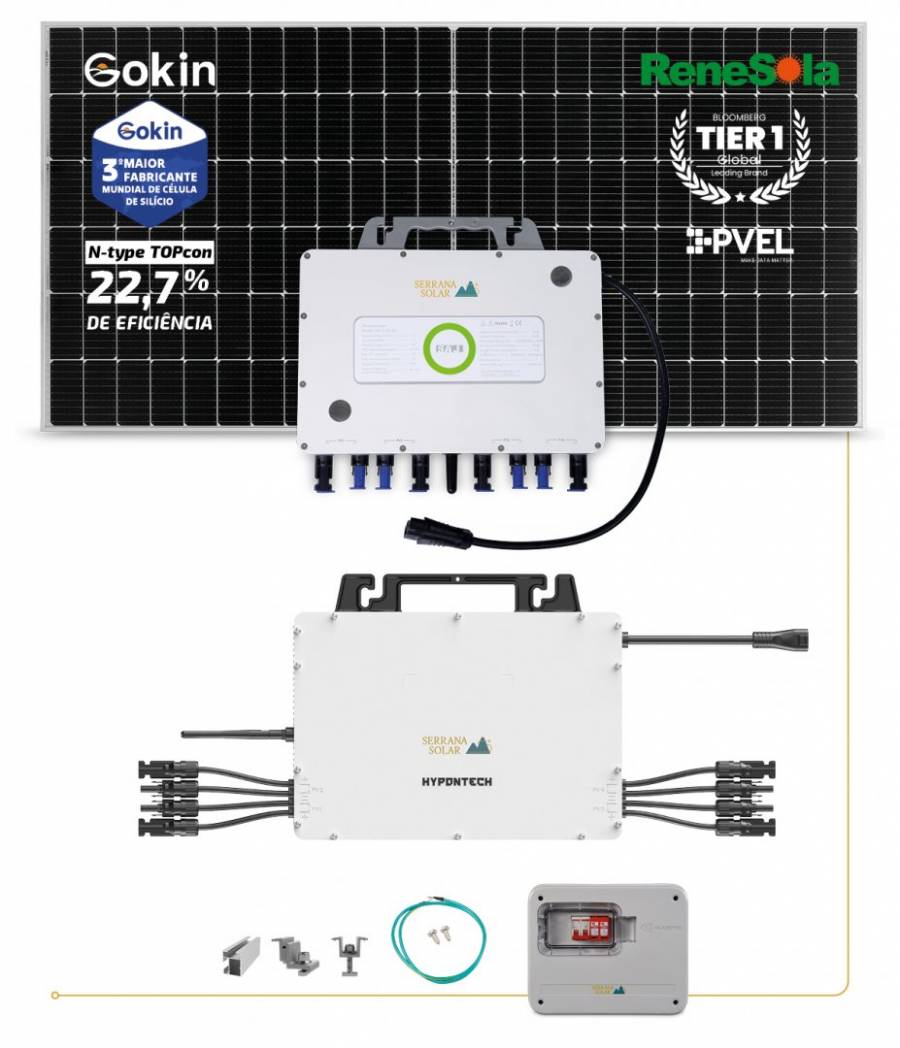 Kit Fotovoltaico Micro Inversor On Grid Serrana Solar